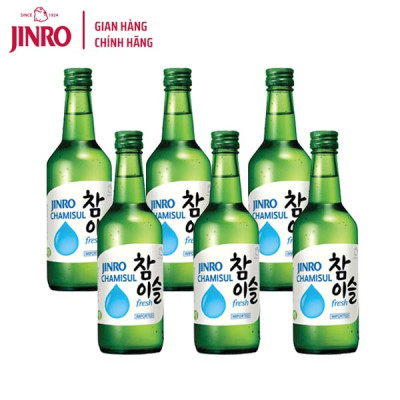 [CHÍNH HÃNG] Soju Hàn Quốc JINRO FRESH 360ml - Combo 6 chai