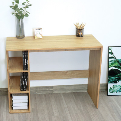 Bàn Làm Việc Bàn Học Sinh Kèm Kệ Sách 3 Tầng Đa Năng Bằng Gỗ Công Nghiệp MDF