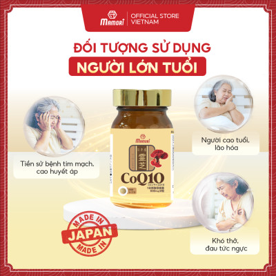 Combo 2 hộp viên uống MAMORI COQ10 giúp giảm cholesterol, giảm nguy cơ mắc bệnh tim mạch (300mg x 60viên)