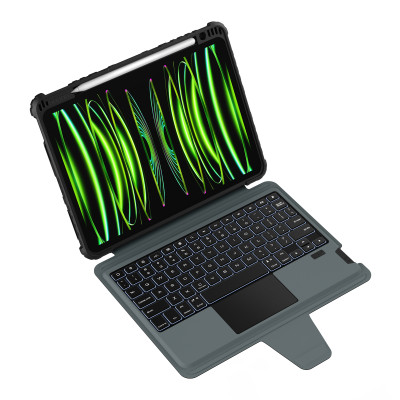 Bao Da Kèm Bàn Phím cho iPad Pro 11 & iPad Pro 12.9 2020/2021/2022 / iPad Air 5/4 Nillkin Bumper Link Combo Case Keyboard - Hàng Chính Hãng