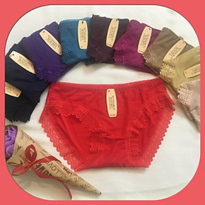 Combo 5 Quần Lót Nữ Thông Hơi Viền Ren 5866 – Thoáng Khí, Co Giãn 4 Chiều, 5 Màu Hot