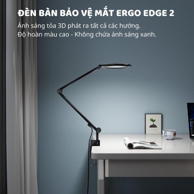 Đèn bàn học Led bảo vệ mắt Ergo Edge 2 DandiHome chống cận để học tập, làm việc, có thể kéo dài, gấp gọn - 4 chế độ sáng