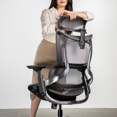 Ghế công thái học Nghia Furniture MAZA, Khung nhôm nguyên khối, lưới Wintex Hàn Quốc, Piston class 4 Samhongsa Hàn Quốc