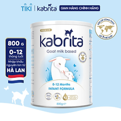 [Phiên bản mới] Sữa dê Kabrita số 1 cho trẻ 0-12 tháng - Lon 800g