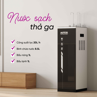 Máy lọc nước nóng lạnh 10 lõi - Hàng chính hãng Mutosi MP-S1011