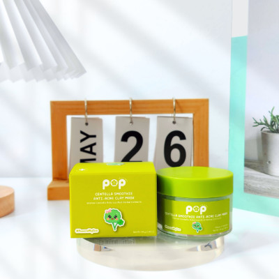 Mặt Nạ Đất Sét Rau Má Ngừa Mụn Mịn Da POP