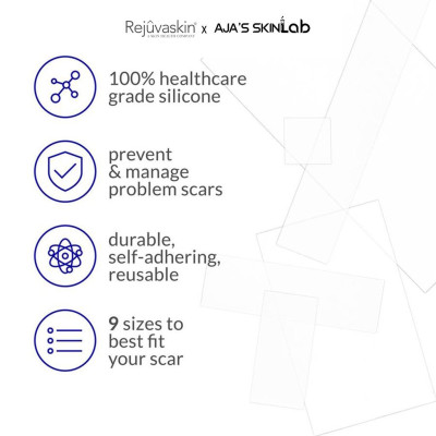 Miếng dán ngăn ngừa, nén sẹo lồi Scar FX 3.75x7.5cm REJUVASKIN - AJA