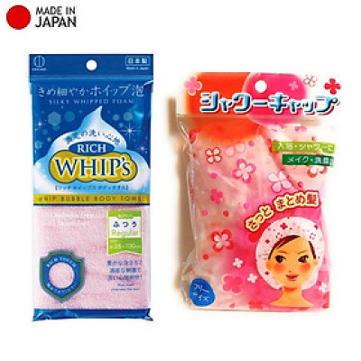 Combo khăn tắm tạo bọt Whip