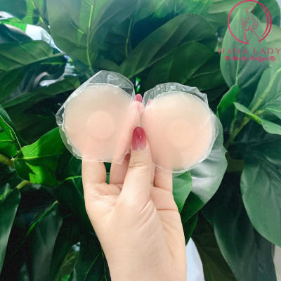 Miếng dán ngực, hộp 10 miếng dán ti silicon thông hơi cao cấp DT06