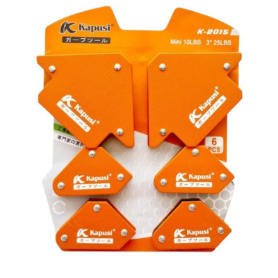 Bộ 6 ke góc nam châm kapusi 2 ke góc 25LBS và 4 ke góc mini 10LBS