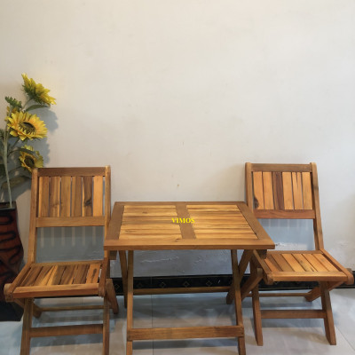 Bộ bàn cafe mini 2 ghế , bộ bàn ghế sân vườn VIMOS