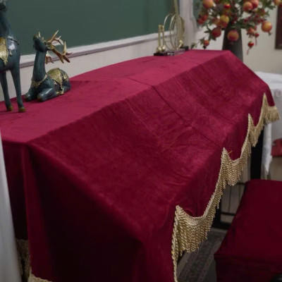 Bộ phủ đàn piano điện tử 88 phím phong cách Châu Âu cổ điển sang trọng chống bụi chống xước - Hàng chính hãng