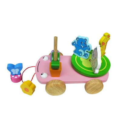 Đồ chơi gỗ Winwintoys - Xe thú vui nhộn 67252