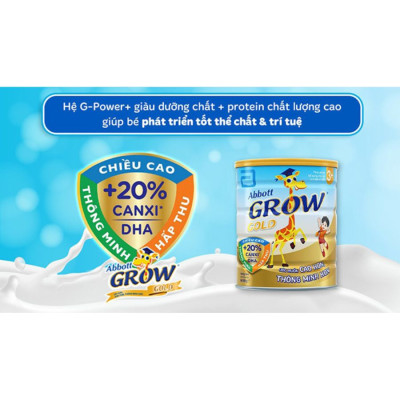 Sữa Bột Abbott Grow Gold 3+ cho trẻ từ 3 - 6 tuổi (900g)