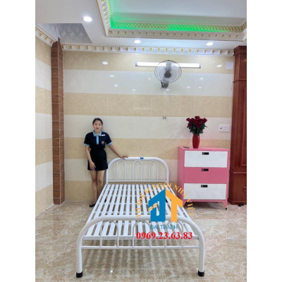 Giường sắt kiểu đơn giản Đại Thành nhiều kích thước từ 1m đến 1m8