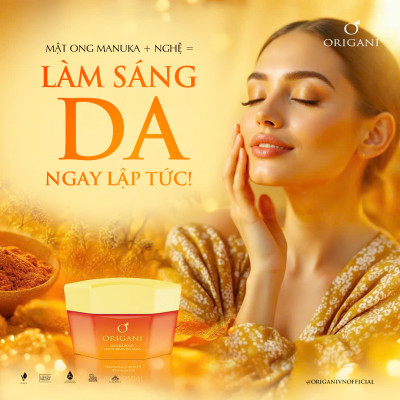 Mặt Nạ Đổi Màu Origani – Sáng Da, Ngừa Mụn, Kháng Khuẩn Cùng Mật Ong Manuka 50ml