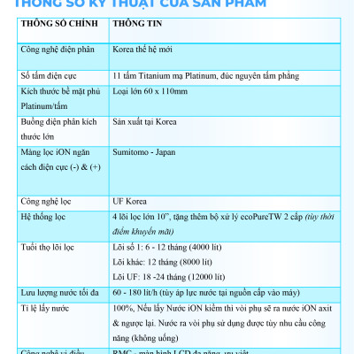 Máy Lọc Nước Điện Giải Ion Kiềm ROBOT IonQueen 1113 Chế Độ Nóng Nguội Lạnh - Hàng Chính Hãng