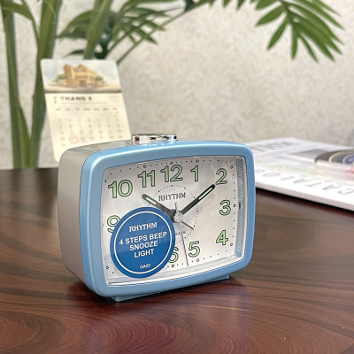 Đồng hồ Rhythm CRE222NR04 Kt 9.1 x 7.2 x 4.4cm, 95g. Vỏ nhựa. Dùng Pin.