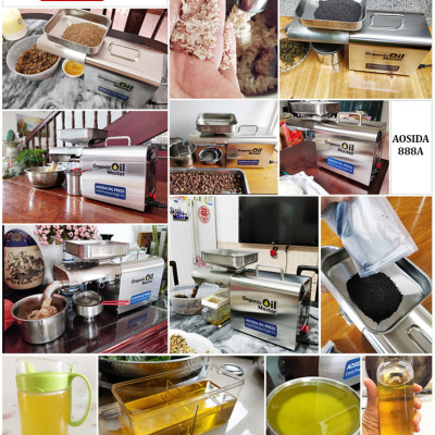 HÀNG CHÍNH HÃNG - Máy ép dầu thực vật dùng trong gia đình. Thương hiệu Anh Quốc cao cấp AOSIDA - 888A