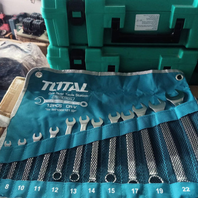 BỘ CỜ LÊ VÒNG MIỆNG 12 CHI TIẾT 6-24MM TOTAL THT1022121 - HÀNG CHÍNH HÃNG