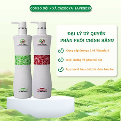 Dầu Gội Cặp Cazoova hỗ trợ làm sạch sâu, dưỡng tóc mềm mượt, phục hồi tóc hư tổn 500ml & 780ml