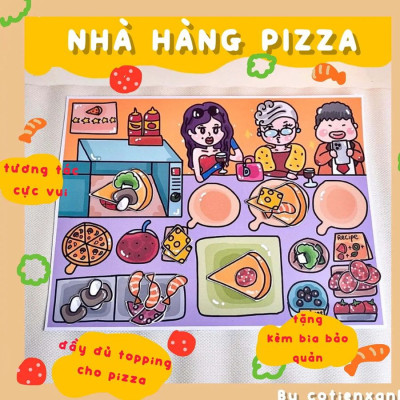 Bộ Tranh Tương Tác Cô Tiên Xanh - Nhà Hàng Pizza