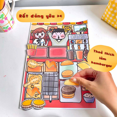 Bộ Tranh Tương Tác Cô Tiên Xanh - Cửa Tiệm Gà Rán