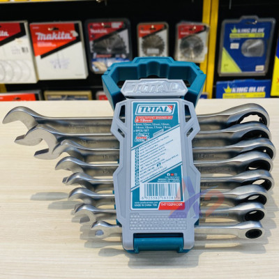 Bộ 8 cờ lê vòng miệng 8-19mm Total  THT102RK086
