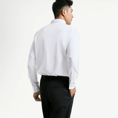 Áo sơ mi nam Routine button down chất liệu oxford - smart shirt . Fitted - 10S24SHL002CR3 / 10S25SHL005 | ROUTINE CÀ MAU