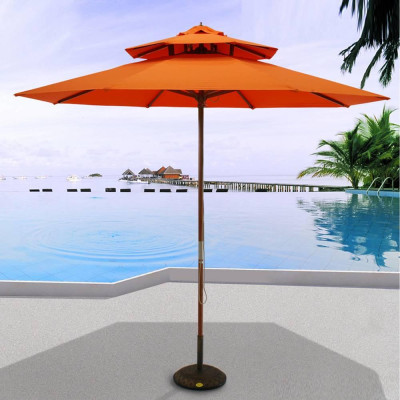 Dù gỗ 2 tầng nhiều màu ( không bao gồm đế dù)