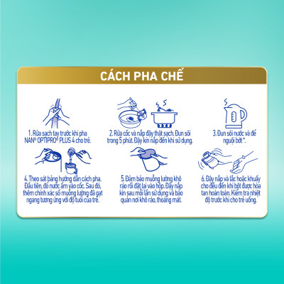 Bộ 2 lon Sữa bột NAN OPTIPRO PLUS 4 Nestle Bé 2-6 tuổi 1500g/lon Giúp tiêu hóa tốt