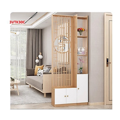 Vách ngăn phòng khách nhà bếp, Tủ kệ vách ngăn phòng 3VTK30 - Nội thất lắp ráp