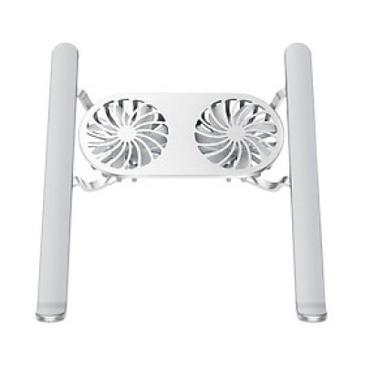 KỆ WIWU LAPTOP STAND KÈM QUẠT TẢN NHIỆT S400 PRO cho laptop, macbook làm bằng hợp kim nhôm, có quạt tản nhiệt - Hàng chính hãng