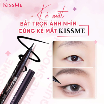 Bút Kẻ Mắt Nước Siêu Chống Trôi Nét Siêu Sắc Mãnh Kissme Heroine Make Smooth Liquid Eyeliner Super Keep (Màu Đen)