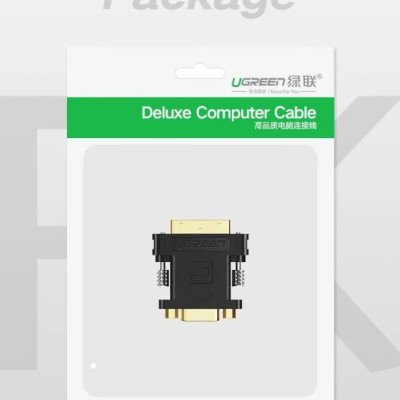 Ugreen UG2012220122TK Màu Đen Đầu chuyển đổi DVI 24 + 5 sang VGA âm - HÀNG CHÍNH HÃNG