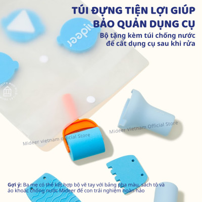 Bộ dụng cụ vẽ màu nước Mideer Finger Painting Tools Set