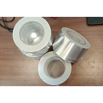 Băng keo nhôm màng PET 72x50 băng keo bạc siêu dai dán ống gió