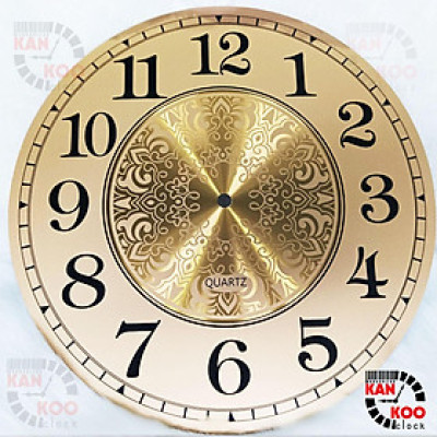 Mặt số đồng hồ treo tường nhôm dày loại XỊN đường kính 30cm (D30)- kiểu số học trò