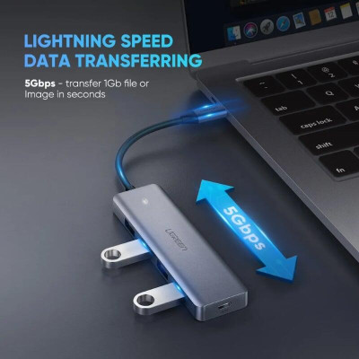 Ugreen UG70336CM219TK 4 cổng bộ chia usb type c 3.0 - HÀNG CHÍNH HÃNG