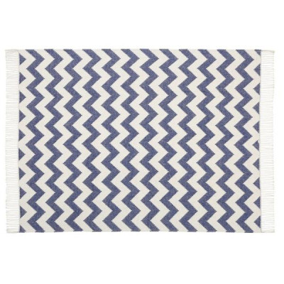 SCATTER BOX Vỏ chăn sofa cao cấp nhập khẩu Ireland Anh Quốc ZIGGY màu NAVY/ GREY kích thước 127X178CM phong cách hiện đại