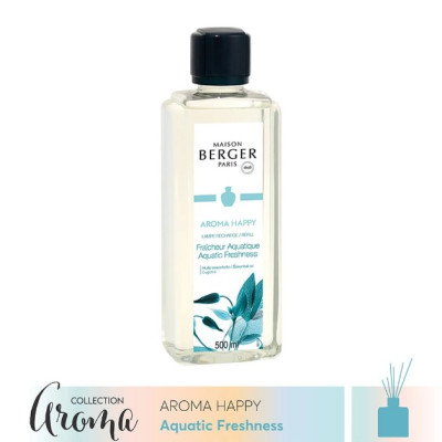 Maison Berger - Tinh dầu đèn xông hương Aroma Happy Aquatic Freshness - 500ml