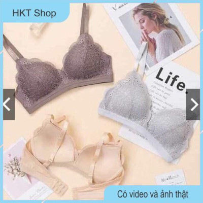 Áo Lót Ren Hoa BaBy Không Gọng Đệm Mỏng, Siêu Thông Thoáng AL33