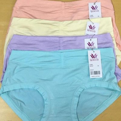 Combo 5 Quần Lót Nữ Cotton Lụa Nhún Trước 5509 – Mềm Mịn, Co Giãn, Thoáng Mát