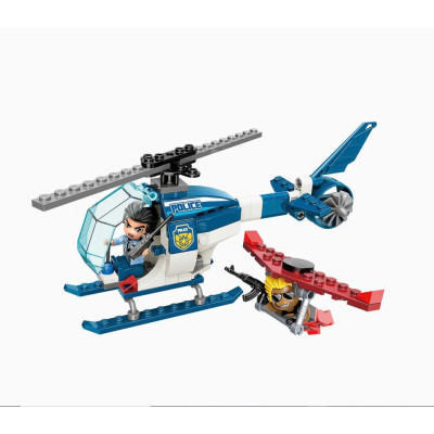 QMAN - 1932 Bộ xếp hình Thành phố Mine - Cảnh sát Thành phố bắt tội phạm (giao ngẫu nhiên)