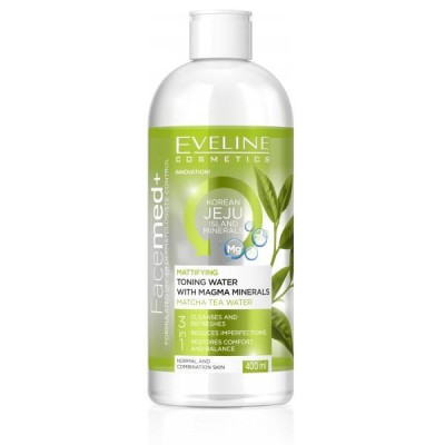 [Secret Gift] Nước hoa hồng kiềm dầu khoáng chất Magma Eveline Facemed 400ml