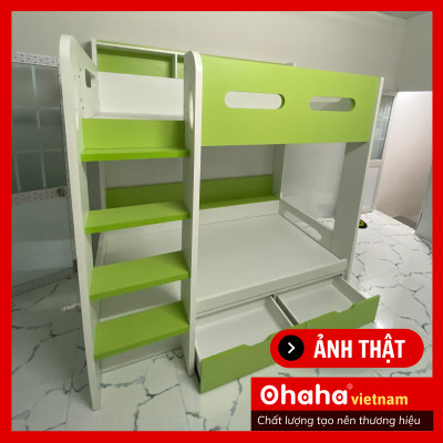 [Kèm Ảnh Thực Tế - Miễn phí vận chuyển & Lắp đặt] GIƯỜNG TẦNG THÔNG MINH HIỆN ĐẠI CAO CẤP OHAHA - GTHĐ006