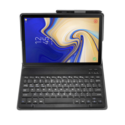 Bao da kèm bàn phím dành cho Samsung Galaxy Tab S7 FE T735, Tab S7+ Plus T970, Tab S7 T870 Bluetooth Keyboard Case có khay để bút chống sốc cao cấp - Hàng chính hãng.
