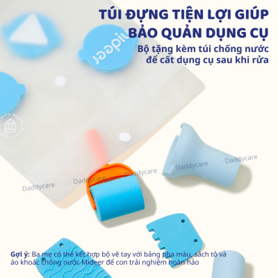 Bộ dụng cụ vẽ màu nước Mideer Finger Painting Tools Set