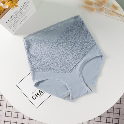 Combo 5 Quần Lót Nữ Cotton Phối Ren Lưng Cao Ôm Bụng 86041 – Màu Pastel Dịu Dàng