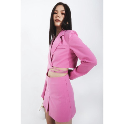 DOTTIE - Áo vest dáng ngắn buộc dây nữ T0554